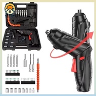 SUERHD 3/15/47PCS Rechargeable Cordless Impact Drill, Power Tools Set Screw Removal 3.6v Electric Sc