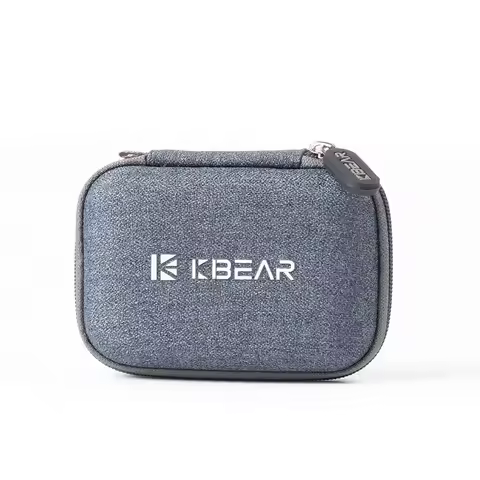 KBEAR High-end Fabric Case Earphone Headset Accessories Portable Earbuds Case Storage Package Bag Wi