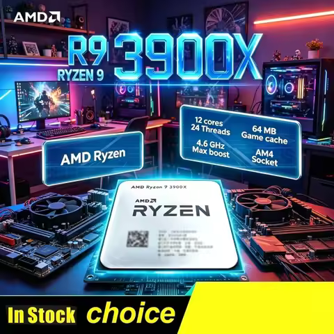 Luminous august Premium AMD Gaming CPU Ryzen 9 R9 3900X 12-Core 24-Thread Processor 3.8GHz Without P