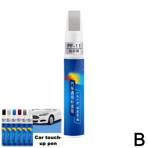 12ml Scratch Repair Paint Car Touch-up Pen Scratch Mark Blue Color Repair Gray Car Silver Pen Match 