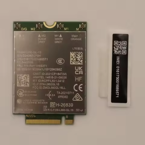 L860-GL-16 LTE Cat16 M.2 Module XMM 7560R+ FRU 5W11H85371 4G WWAN Card For X1 Carbon 10th Gen Laptop
