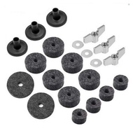 21Pcs Cymbal Accessories Cymbal Stand Sleeves Cymbal Felts with Cymbal Washer & Base Wing Nuts for D
