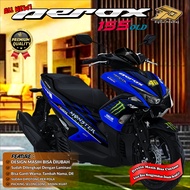 BISA COD FREE CUSTOM DECAL STIKER STRIPING STICKER STIKER MOTOR YAMAHA AEROX OLD MONSTER ENERGY155