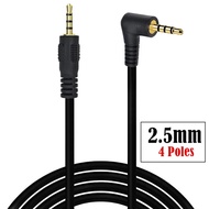 6FT 4 Pole 2.5mm to 2.5mm 4Pole Audio Video Cable Jack 2.5 Male Cable 0.3m 1.8m
