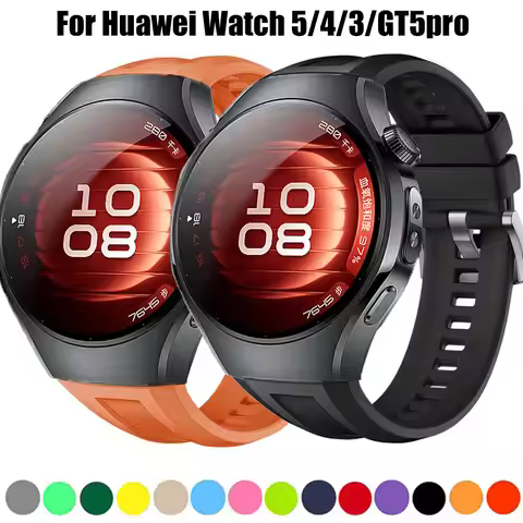 For Huawei Watch 5 GT5 46mm Silicone Band 22mm Bracelet For Huawei Watch 3 4pro GT 46mm GT2 Pro Stra