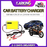 12v 6a Car Battery Charger Full Smart For Car / Motorcycle (Pengecas Bateri Kereta Motor)