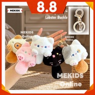 【NEW ARRIVED】Cat Plushie Cartoon Keychain Plush Korean Style Cat Statue Key Chain Ring Key Ring Cat 