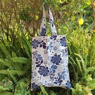 MH Blue - 中型棉質購物袋