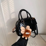 (Free Charm) Women's Handbag & High Quality Fashion Shiny Leather Crossbody Bag - DK352