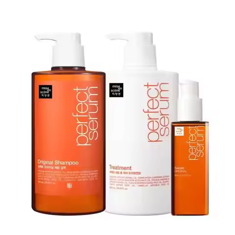 mise en scene Perfect Serum 3 STEP (Serum 80ml + Shampoo 900ml + Treatment 900ml)