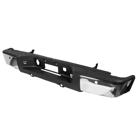 USA In Stock New Chrome Rear Bumper For 2007-2013 Chevy Silverado GMC Sierra 1500 Sensor Hole