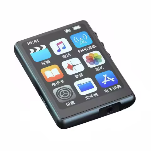 MP3 MP4 Player Portable MP3 Player Full Touch Screen Bluetooth-Compatible with Speaker Support FM Ra