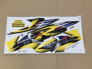 สติ๊กเกอร์ Wave 125R ปี 2004 ติดรถสีเหลือง-ดำ (เคลือบเงา)