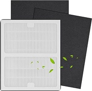 1 Pack True HEPA &amp; 2 Pack Carbon Replacement Idylis Filter B Compatible with Idylis Air Purifier AC-2125,AC-2126, IAP-10-125, IAPC-40-140, IAP-10-150, IAP-10-050,IAF-H-100B （1 HEPA &amp; 2 Carbon Filters)