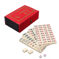Mini MAHJONG 4人麻将 迷你 4 PLAYERS MAHJONG Travel Game 144PCS Mahjong Set Portable Mahjong