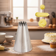Stainless Steel 864 4B Icing Piping Nozzle for Cake Decorating Baking Accessories  Petua Pastri Kelu