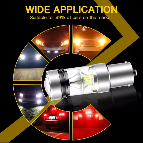 2PCS 1156 LED Reverse Light P21W Bulb For Nissan X-Trail T30 01-07 Patrol Y61 97-11 Terrano R20 93-0