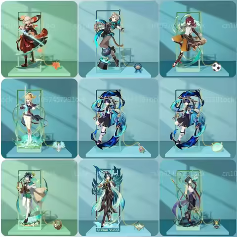 Genshin Impact Wanderer Xiao Xianyun Jean Kazuha Barbatos Lynette Heizou Metal Hollow Bookmark 8.5x3
