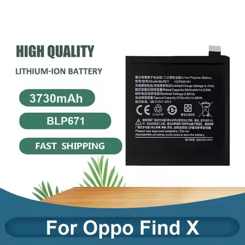 Battery For Oppo Reno Z 7 4 Pro 5G Realme C53/C67 NFC/C67 4G/C65 4G/12X INDIA A76 CPH2375 A96 K10 3 
