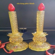 Yellow led candle light number 3 has