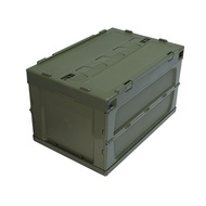 PP New Material 65L Foldable Box with Lid Rectangular Clothes Tidy-up Storage Folding Box Thickened 