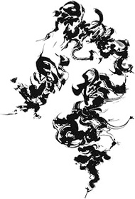 Temporary Tattoos,Strange Pattern HC-BJ-012,Tattoo Stickers,Real Tattoo Look,Water-Resistant,Lasts 1