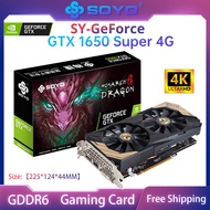 ✹Soyo Gpu Gtx 1650 Super 4gb Gddr6 12nm Games Video Graphics Cards 128bit 6pin Hdmi-compatible+dp+dv