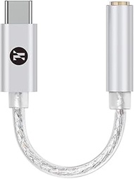 Girftu JCALLY JM12 Type C USB C to 3.5 mm DAC Chip KT02H20 Dongle DSD128 Silver-Plated Conductor Dig