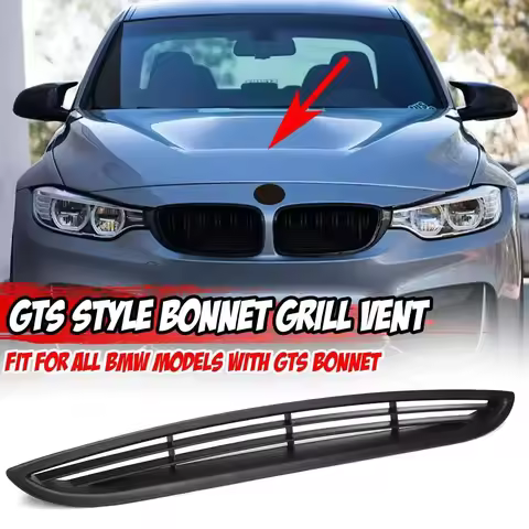 GTS Style 2x Car Front Bonnet Grill Hood Air Outlet For BMW E90 E91 E92 E93 F10 F22 G20 G30 F30 F80 