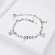 HYL JEWELRY COD Couple gelang titanium anak wanita anti karat silver emas muda bayi couple asli rant