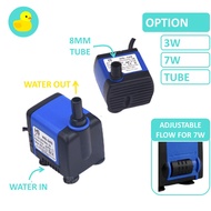 AC Mini Silent Submersible Water Pump 240V 3W / 7W