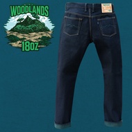 Sage Denim Woodlands 18oz Unsanforized Deep Indigo x Green