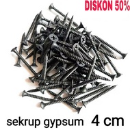 sekrup 4cm 1dus 1 DUS skrup gypsum 4cm isi 1000pcs 1 dus sekrup gipsum 4cm sekrup hitam 6 x 11/2" 4 