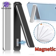 Portable Magnetic Metal Desktop Cell Phone Stander - Adjustable Foldable Alloy Invisible Phone Kicks