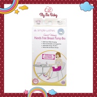 Fly Me Baby Simple Wishes Hands Free Breast Pump Bra XS to L (Pink) Breastfeeding Bra Nursing Bra Pumping Bra