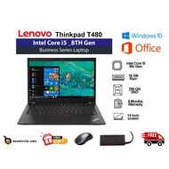 Lenovo ThinkPad T480 14" FHD Business Laptop | Intel Core i5 - 8th Gen | 16GB DDR4 RAM | 256GB SSD |