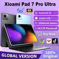 2026 Flagship 11 inches Pad 7 Pro Ultra 5G Tablet Snapdragon 8 Gen3 22GB+2TB 20000mAh Android 15 Dua