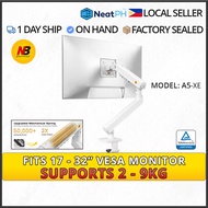 NB North Bayou Single Monitor Arm Spring 2-9kg 17-32 Inch Monitor A5 WHITE (Upgraded F80) 2026 NB Mo