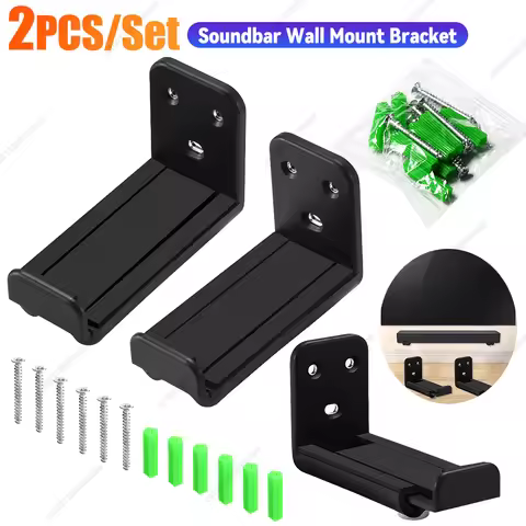 Wall Mount Kit Mounting Bracket for Samsung for Vizio for LG for Bose Soundbar Stand Bracket Anti-Dr