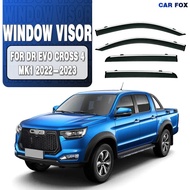 For DR EVO Cross 4 2022-2023 Chrome Trims Awnings Car Accessories Window Visor Vent Shade Rain and S