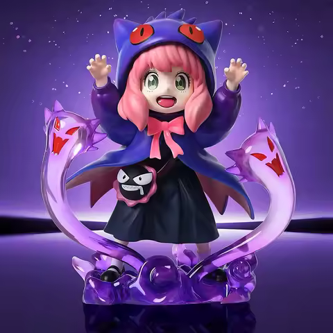 Spy Family Ania Cos Gengar Limited Edition PokéMon Gk Handmade Trendy Play Model Ornament Children's