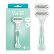 Gillette Venus Smooth Sensitive Razor 3 Blades - Razor + Razor Refill 1's