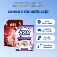 Combo of 2 bags of 888 D-SHINNING Laundry Detergent 2kg - Deep Clean 2-in-1 Laundry Detergent, Long-