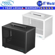 Deepcool Computer PC Case CH160 Mesh Portable High Airflow mini-ITX Case (Black | White) | itw