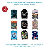 (Size M) Elastic Travel Luggage Cover – Premium Travel Luggage Protective Cover 22-25 Inch