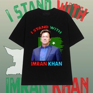 oversize T-shirt I STAND WITH IMRAN KHAN Printed  Cotton t-shirt
