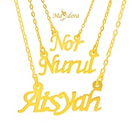 MASDORA 916 Gold Necklace Rantai Leher Emas ~ Name After You 916 (EMAS 916/22K)