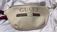 Gucci米白腰包