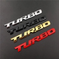 Car Labeling TURBO Word letter 3D Chrome Metal Car Metal Sticker