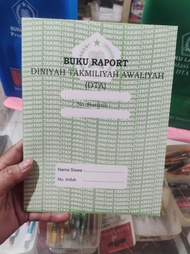 Buku Raport / Sampul raport Diniyah Takmiliyah Awaliyah ukuran kecil a5